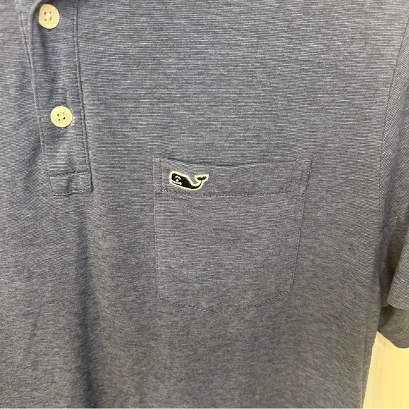 Vineyard Vines Blue Men’s Edgartown Polo Short Sleeve Shirt, Size Medium - Picture 3 of 6